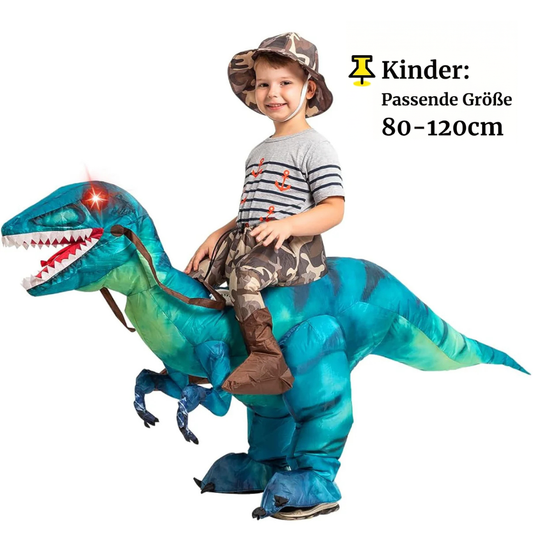 Aufblasbares Reit-Dino-Kostüm